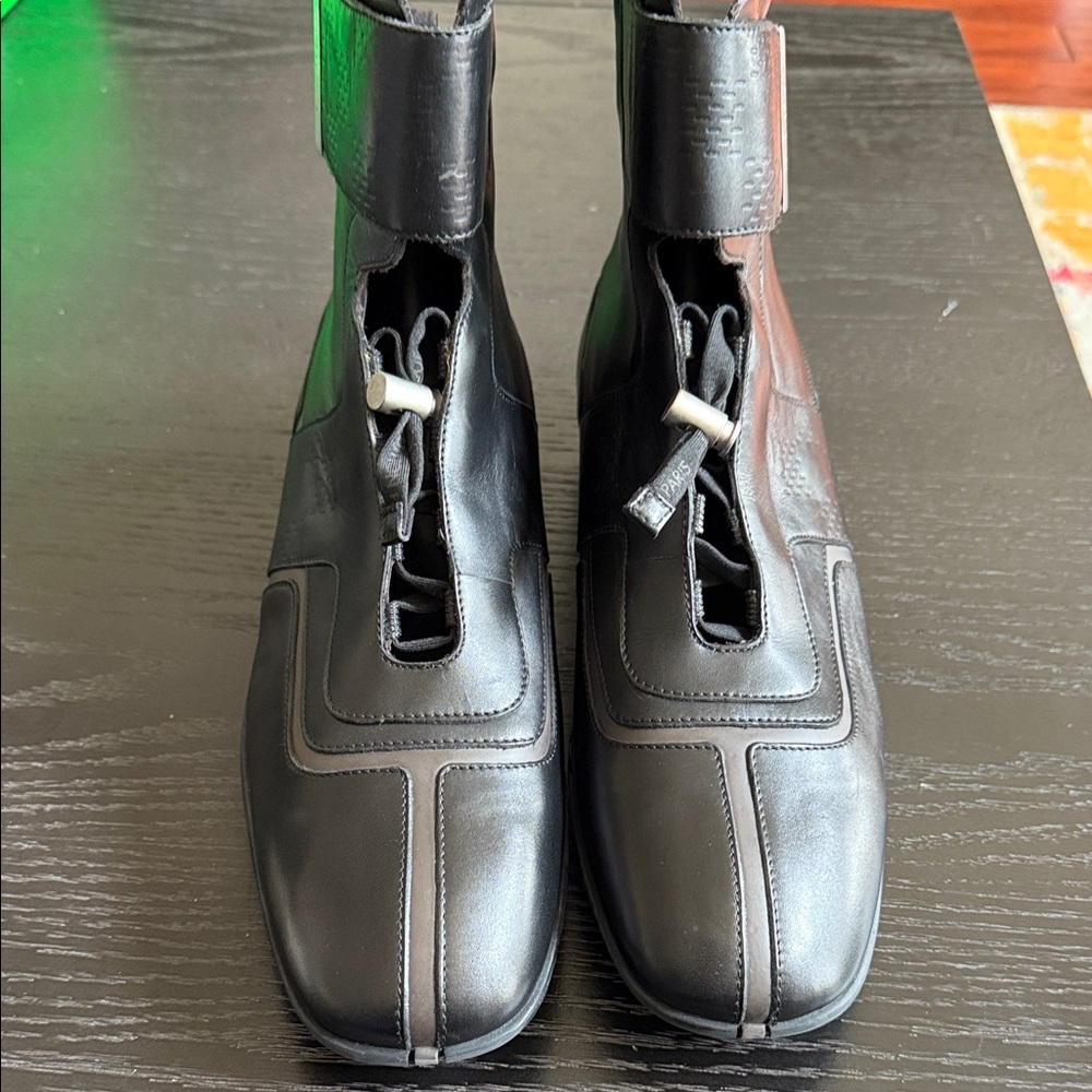 Louis Vuitton Black and Brown Men's Boots